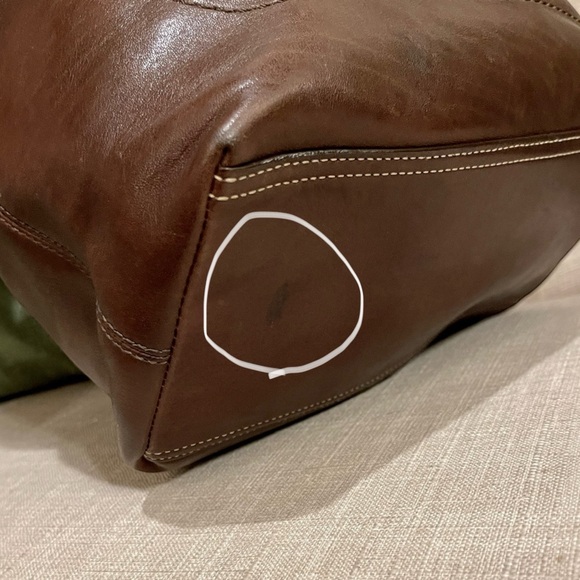 Authentic Coach Lily Legacy Turn Lock Brown Leather Tote Shoulder Bag NICE - Picture 11 of 12